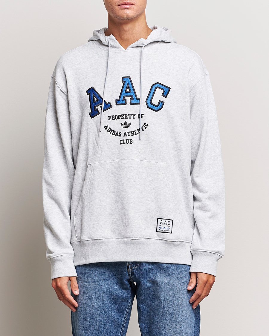 Herr | Tröjor | adidas Originals | Hack Logo Hoodie Light Grey