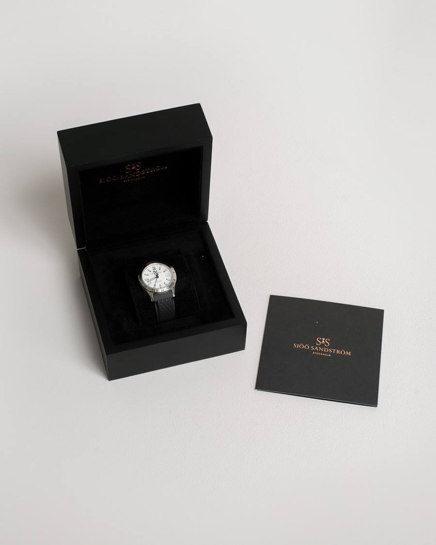 Herr | Sjöö Sandström Pre-Owned Royal Steel Worldtimer 36mm SS-1836-WT | Sjöö Sandström Pre-Owned | Royal Steel Worldtimer 36mm SS-1836-WT