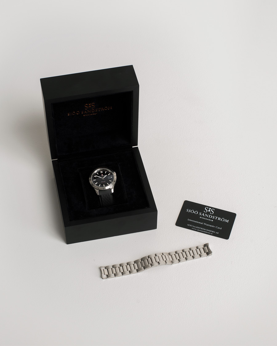 Herr | Sjöö Sandström Pre-Owned Royal Steel Worldtimer 41mm SS-1841-WT | Sjöö Sandström Pre-Owned | Royal Steel Worldtimer 41mm SS-1841-WT