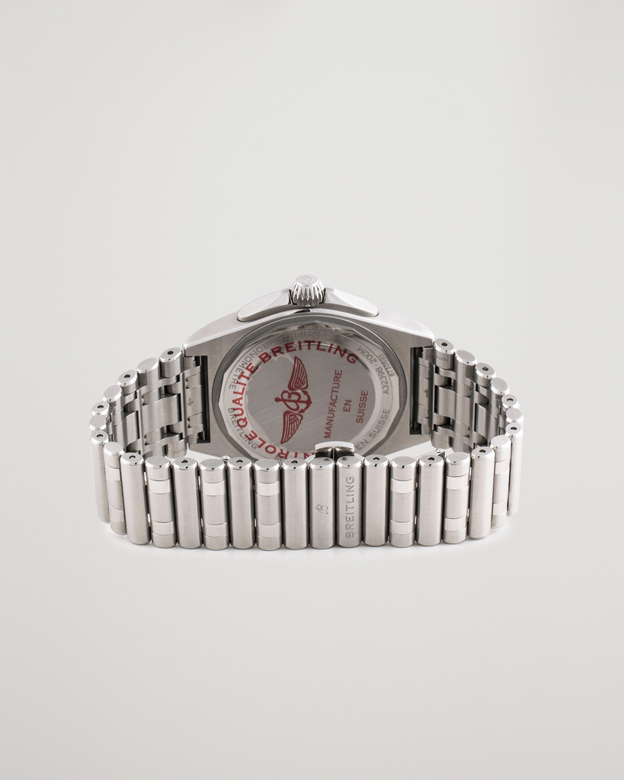 Herr | Breitling Pre-Owned Chronomat GMT 40 A32398 Steel White | Breitling Pre-Owned | Chronomat GMT 40 A32398 Steel White