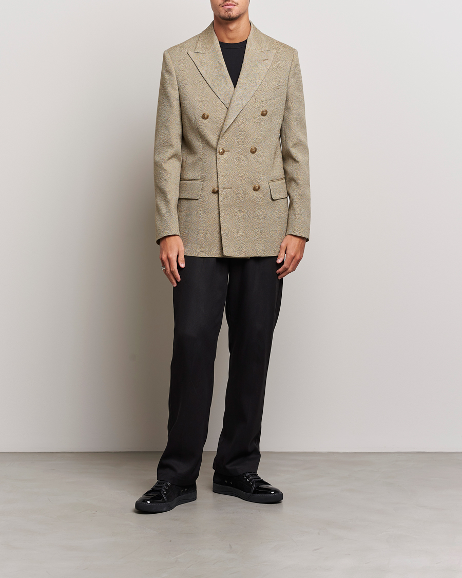 Herr | Kavajer | Golden Goose | Deluxe Brand Double Breasted Blazer Beige