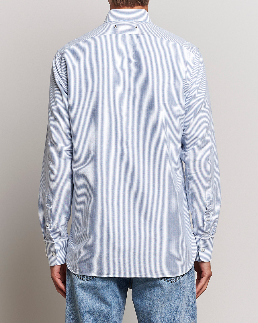 Herr | Skjortor | Golden Goose | Deluxe Brand Regular Fit Striped Oxford Shirt Light Blue