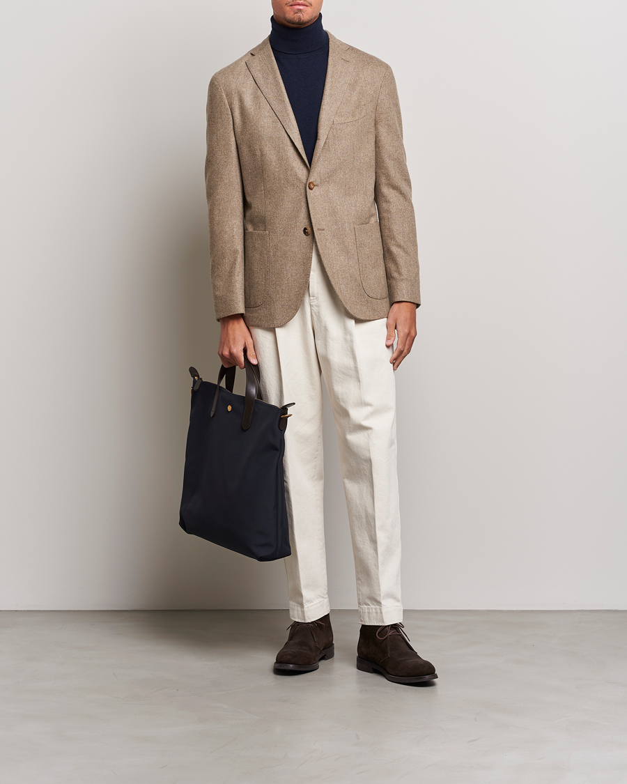 Herr | Kavajer | Boglioli | K Jacket Washed Flannel Blazer Beige