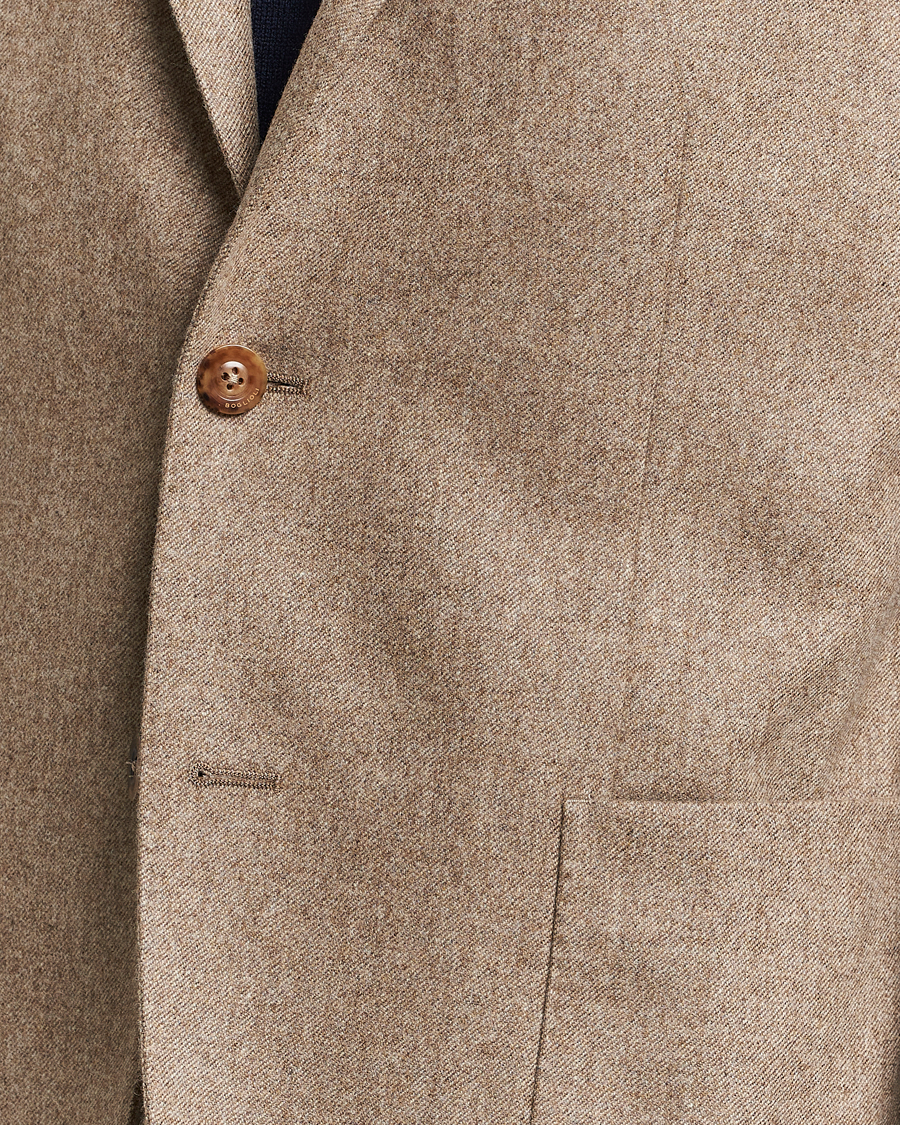Herr | Kavajer | Boglioli | K Jacket Washed Flannel Blazer Beige
