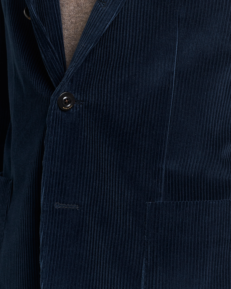 Herr | Kavajer | Boglioli | K Jacket Corduroy Blazer Navy