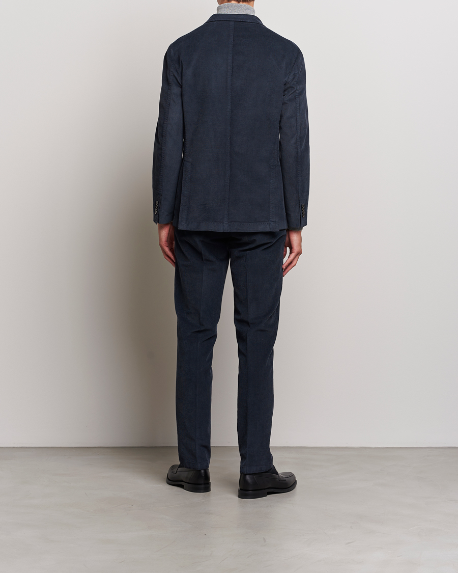 Herr | Kostymer | Boglioli | K Jacket Baby Corduroy Suit Navy