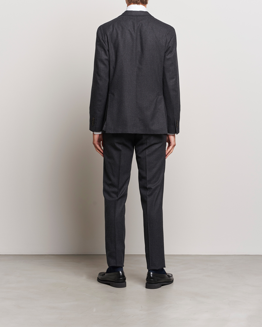 Herr | Kostymer | Boglioli | K Jacket Light Flannel Suit Dark Grey
