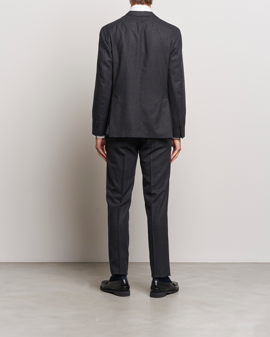 Herr | Kostymer | Boglioli | K Jacket Light Flannel Suit Dark Grey