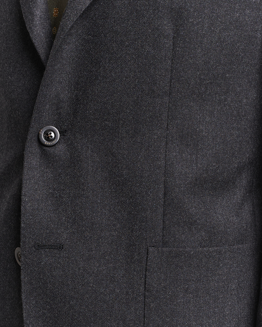 Herr | Kostymer | Boglioli | K Jacket Light Flannel Suit Dark Grey