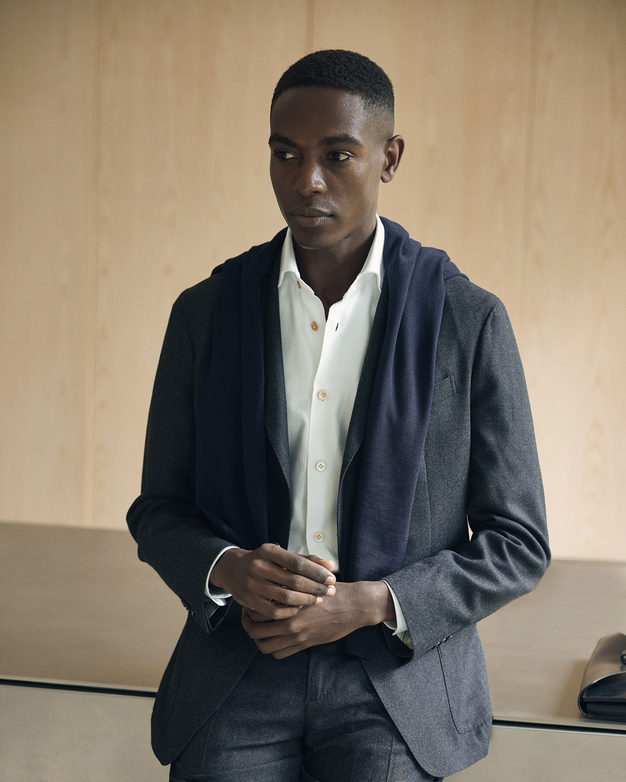Herr | Kostymer | Boglioli | K Jacket Light Flannel Suit Dark Grey