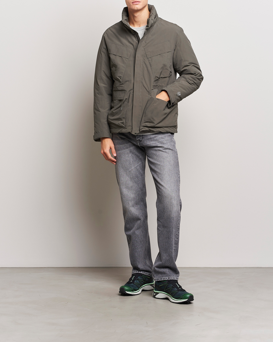 Herr | Jackor | C.P. Company | Micro M Re-Cycled Padded Field Jacket Olive