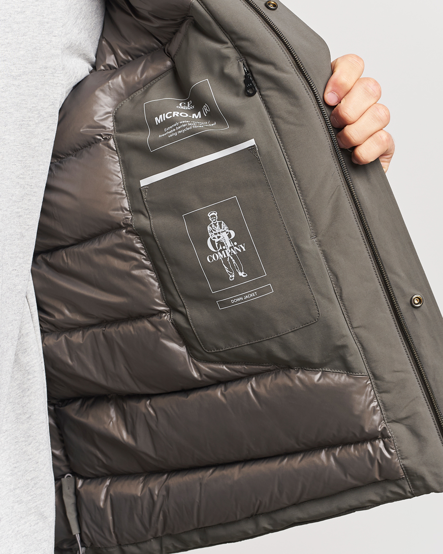 Herr | Jackor | C.P. Company | Micro M Re-Cycled Padded Field Jacket Olive