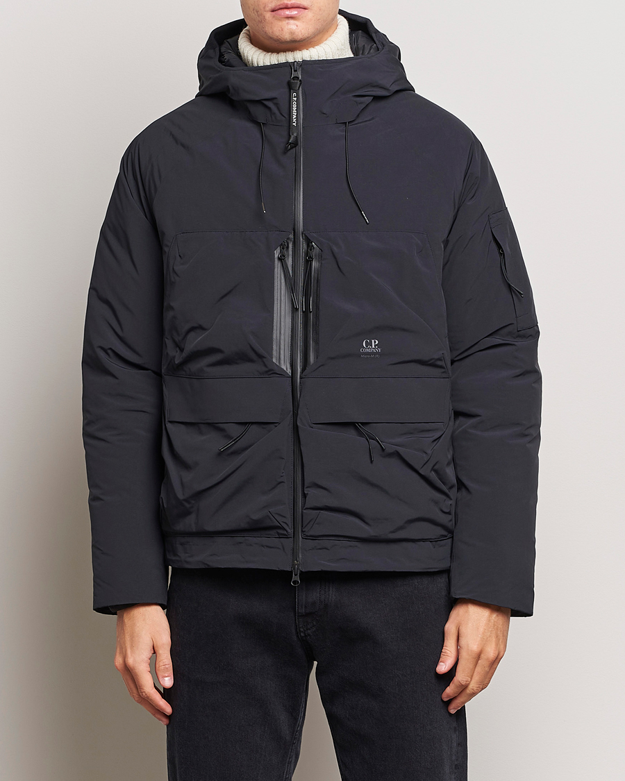 Herr | Jackor | C.P. Company | Micro M Re-Cycled Hood Jacket Black