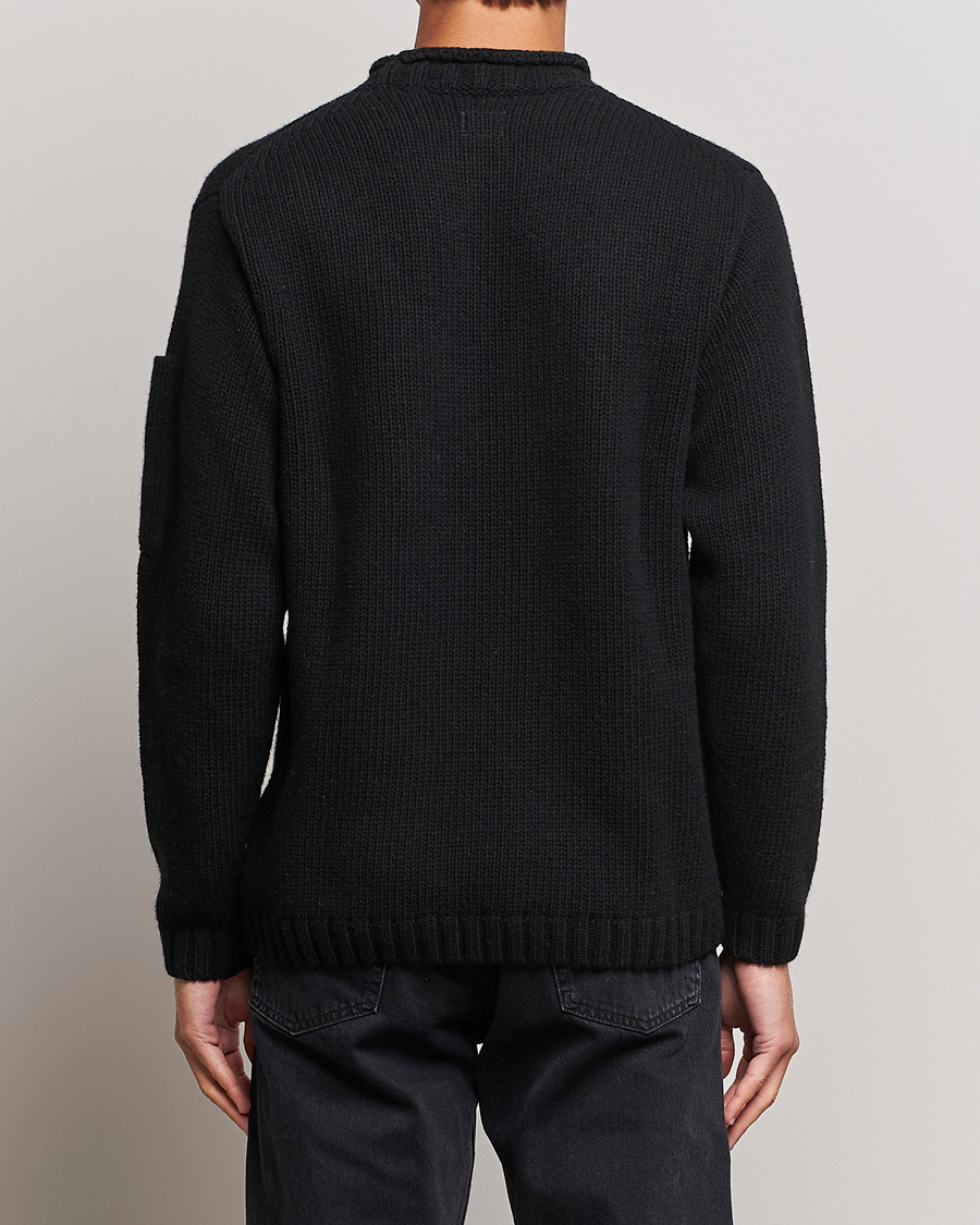 Herr | Tröjor | C.P. Company | Knitted Lambswool Turtleneck Black