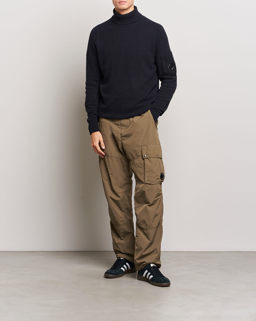 Herr | Tröjor | C.P. Company | Fleece Knit Rollneck Black