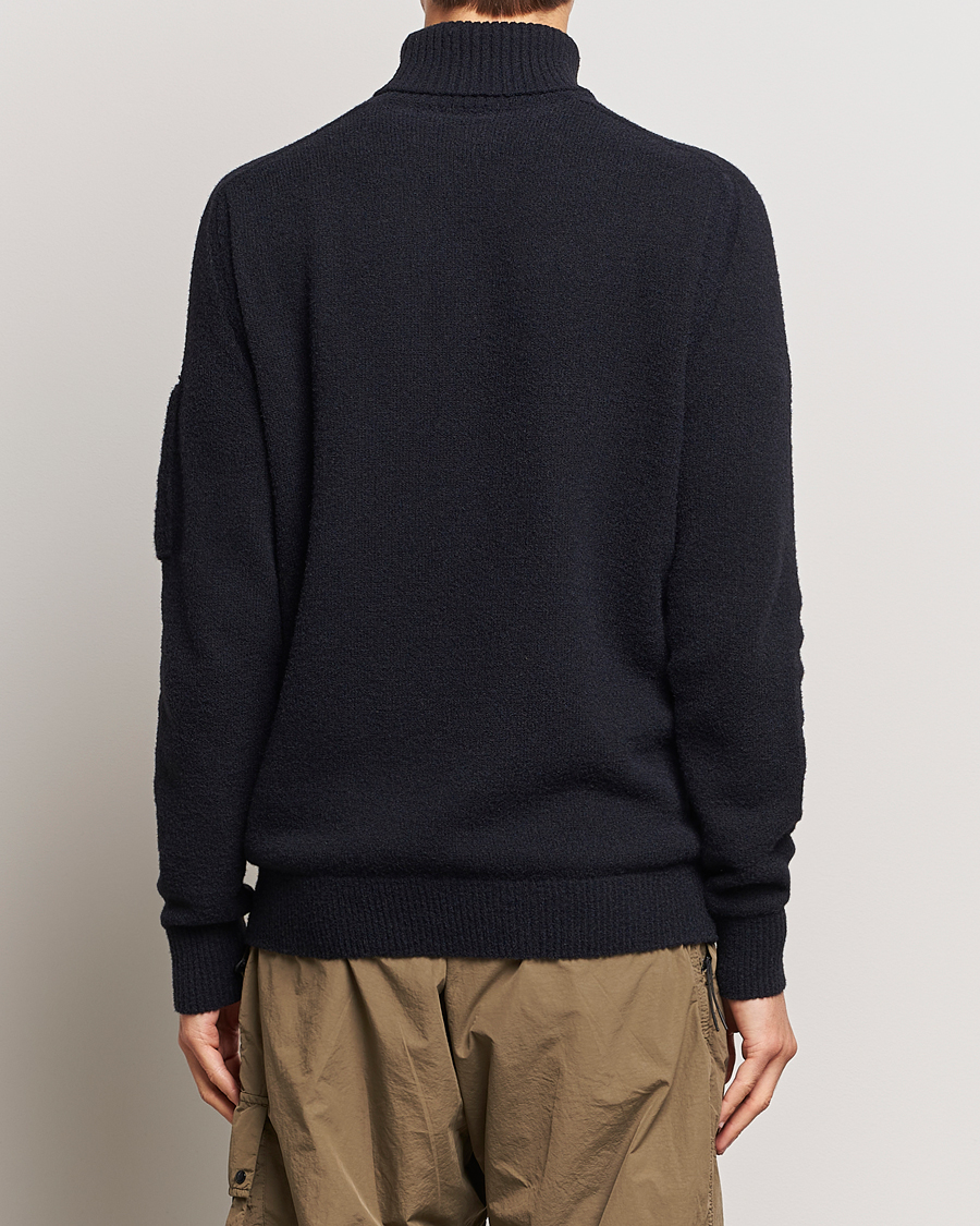 Herr | Tröjor | C.P. Company | Fleece Knit Rollneck Black