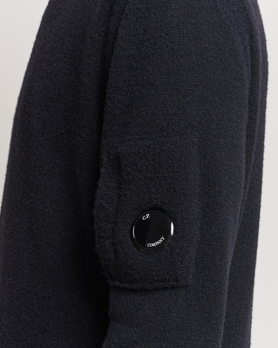 Herr | Tröjor | C.P. Company | Fleece Knit Rollneck Black