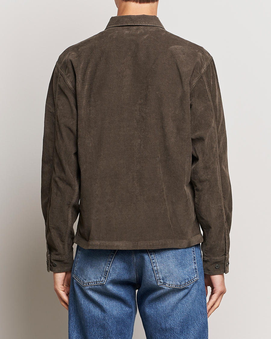 Herr | Skjortor | C.P. Company | Corduroy Double Pocket Overshirt Olive