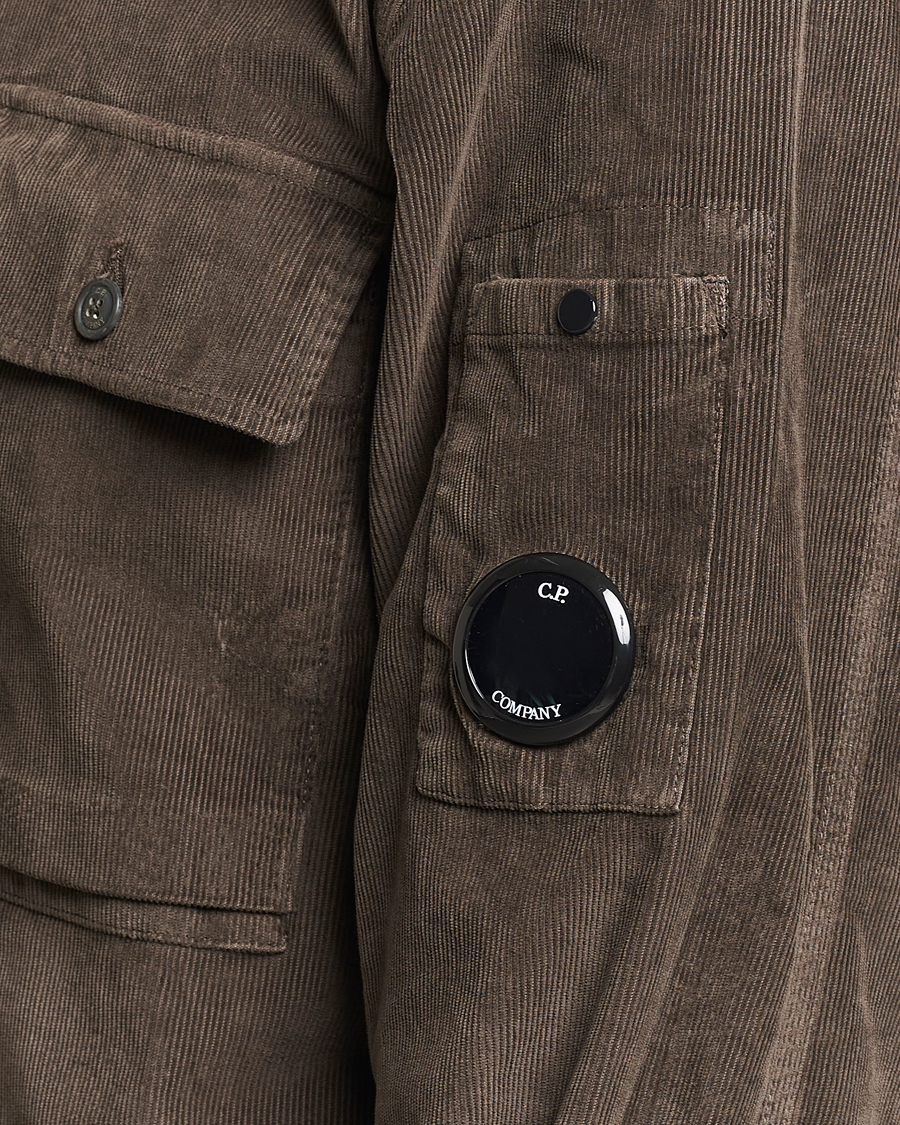 Herr | Skjortor | C.P. Company | Corduroy Double Pocket Overshirt Olive