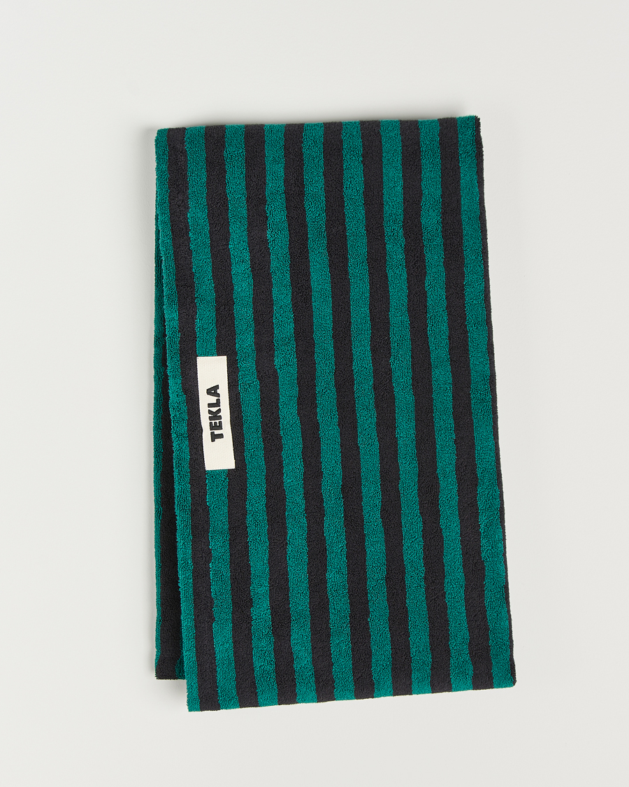 Herr | Tekla Organic Terry Beach Towel Ivy Stripes | Tekla | Organic Terry Beach Towel Ivy Stripes