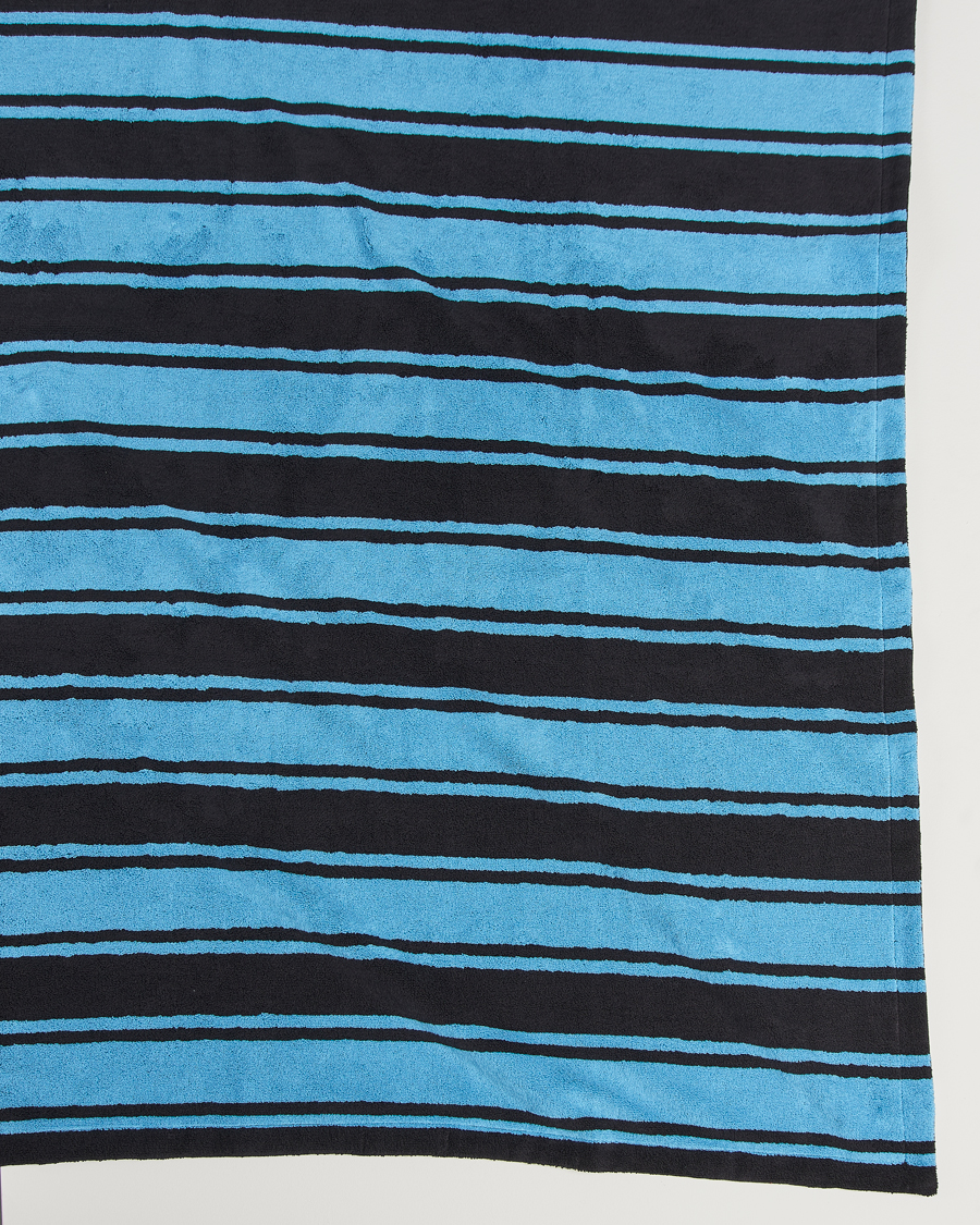 Herr | Tekla | Tekla | Organic Terry Beach Towel Liquorice Stripes