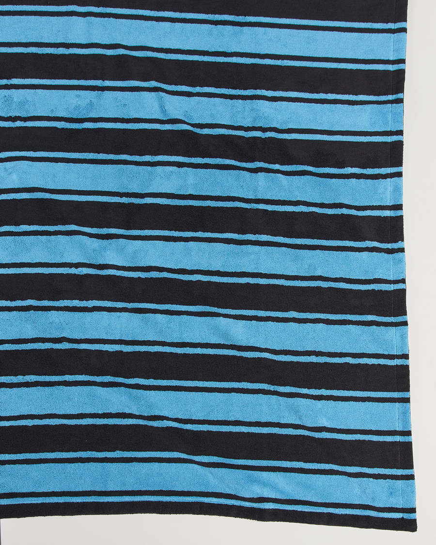 Herr | Tekla Organic Terry Beach Towel Liquorice Stripes | Tekla | Organic Terry Beach Towel Liquorice Stripes