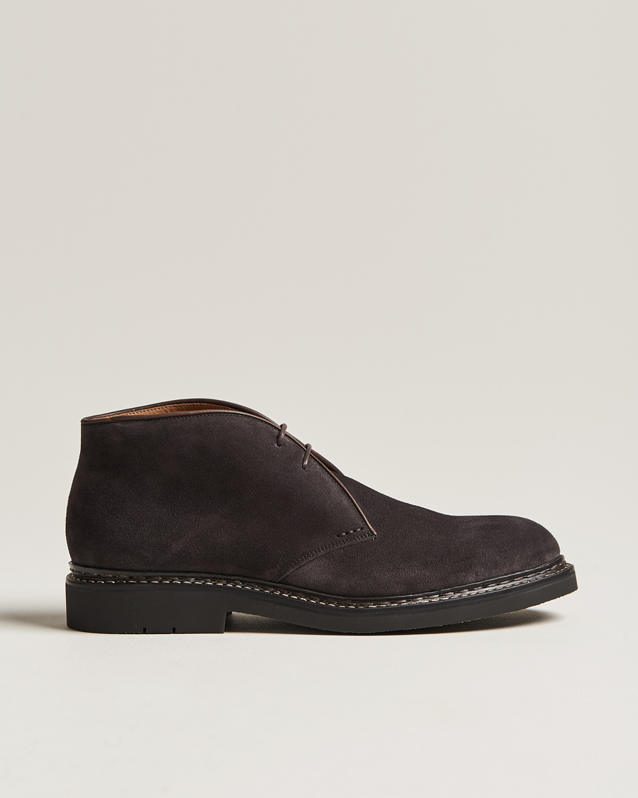 Herr | Heschung Genet Suede Chukka Boot Dark Brown | Heschung | Genet Suede Chukka Boot Dark Brown