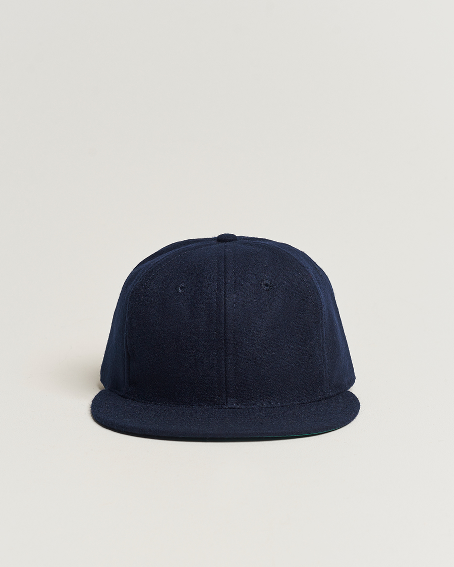 Herr | Ebbets Field Flannels Made in USA Wool Vintage Cap Navy | Ebbets Field Flannels | Made in USA Wool Vintage Cap Navy