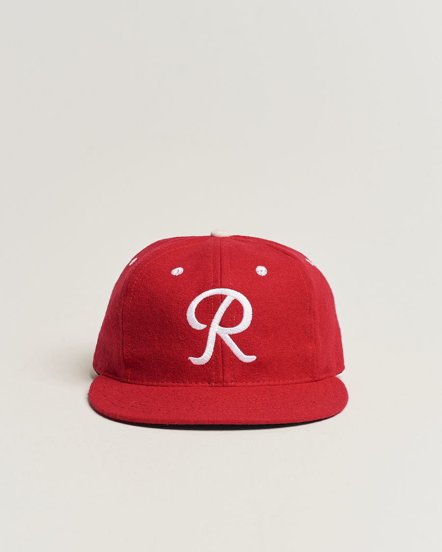 Herr | Ebbets Field Flannels Made in USA Seattle Rainiers 1955 Vintage Ballcap Red | Ebbets Field Flannels | Made in USA Seattle Rainiers 1955 Vintage Ballcap Red