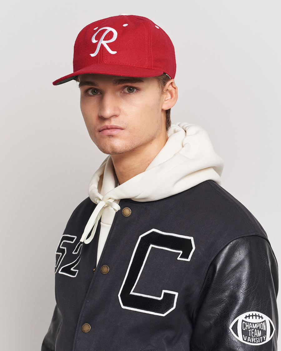 Herr | Ebbets Field Flannels Made in USA Seattle Rainiers 1955 Vintage Ballcap Red | Ebbets Field Flannels | Made in USA Seattle Rainiers 1955 Vintage Ballcap Red