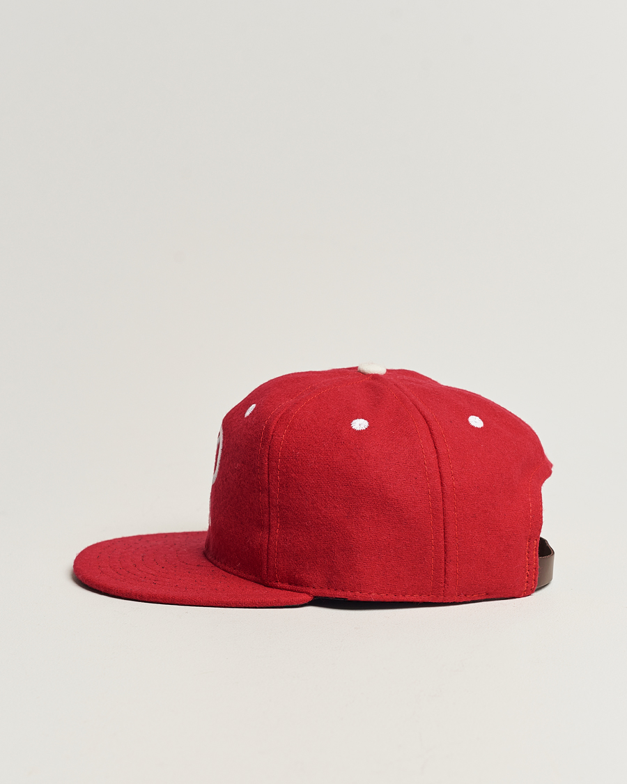 Herr | Ebbets Field Flannels Made in USA Seattle Rainiers 1955 Vintage Ballcap Red | Ebbets Field Flannels | Made in USA Seattle Rainiers 1955 Vintage Ballcap Red