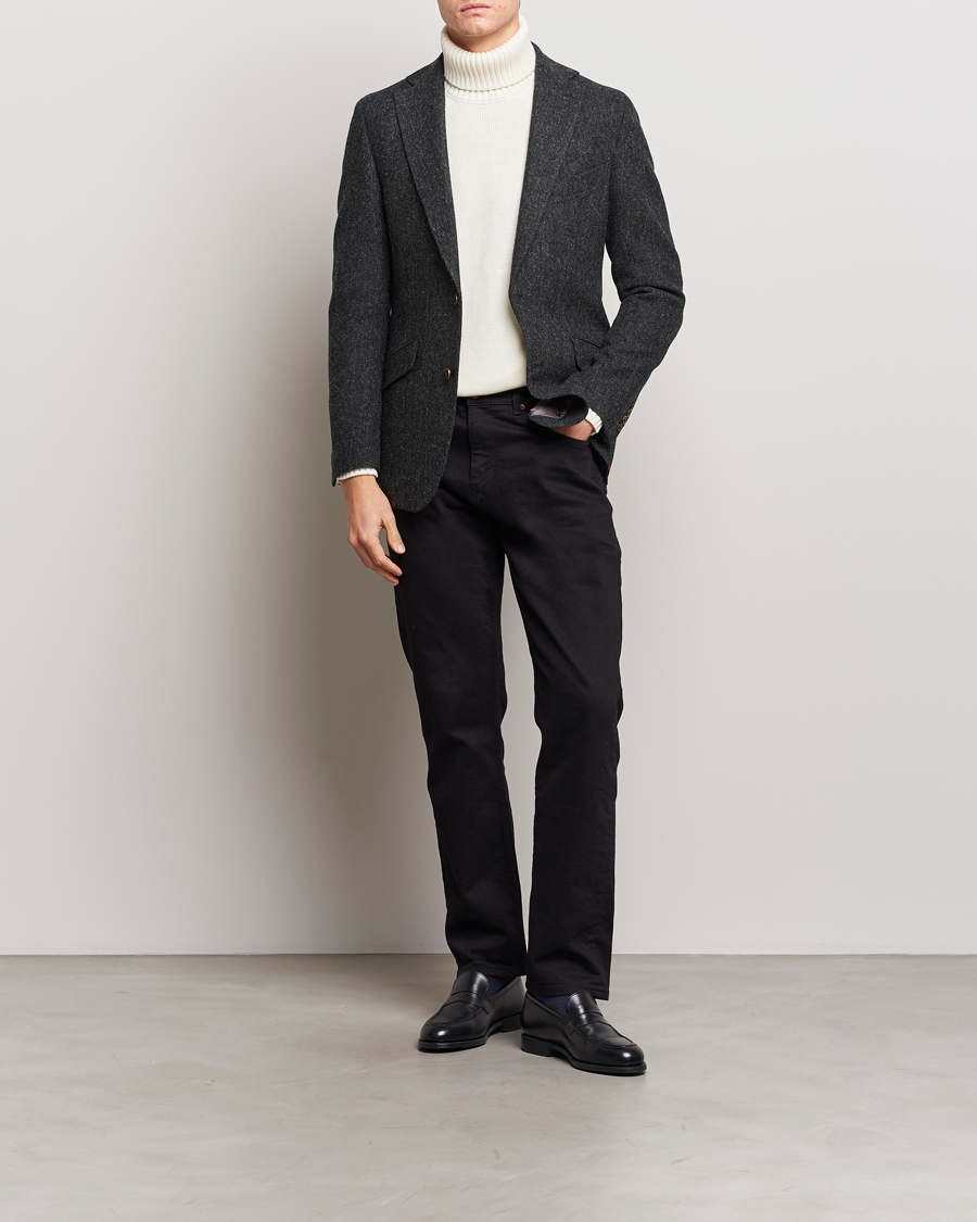 Herr | Kavajer | Walker Slater | Edward Wool Donegal Blazer Charcoal