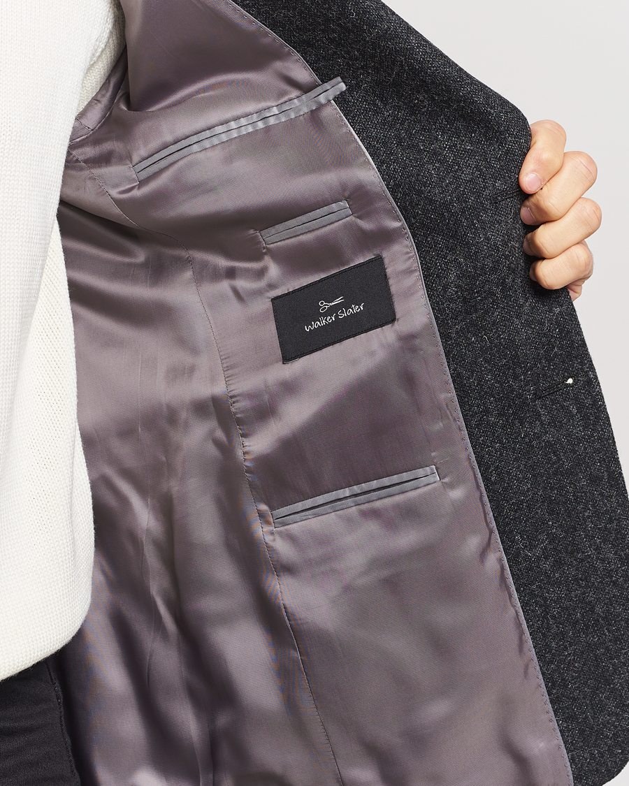 Herr | Kavajer | Walker Slater | Edward Wool Donegal Blazer Charcoal
