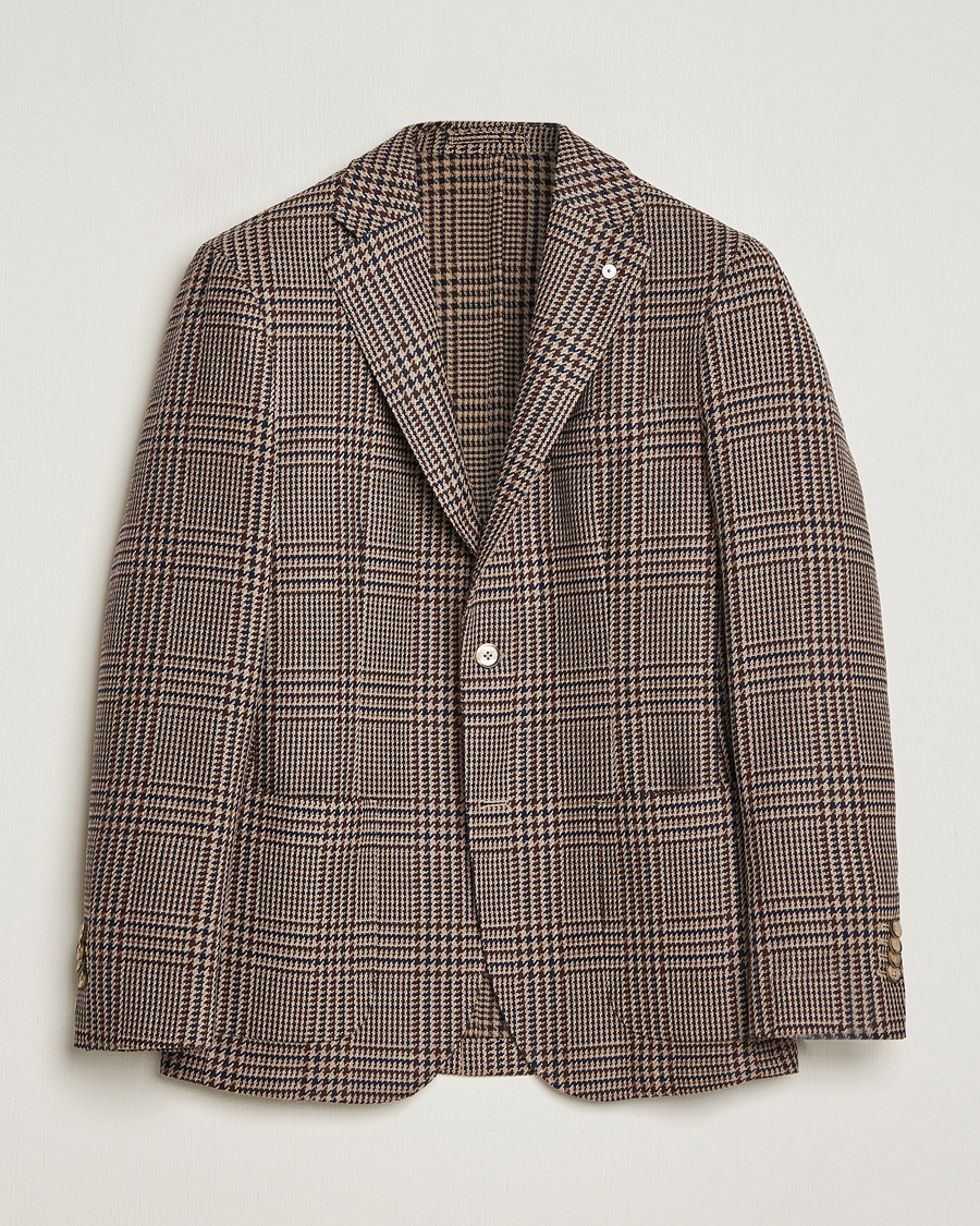 Herr | Kavajer | L.B.M. 1911 | Jack Regular Checked Wool Blazer Brown