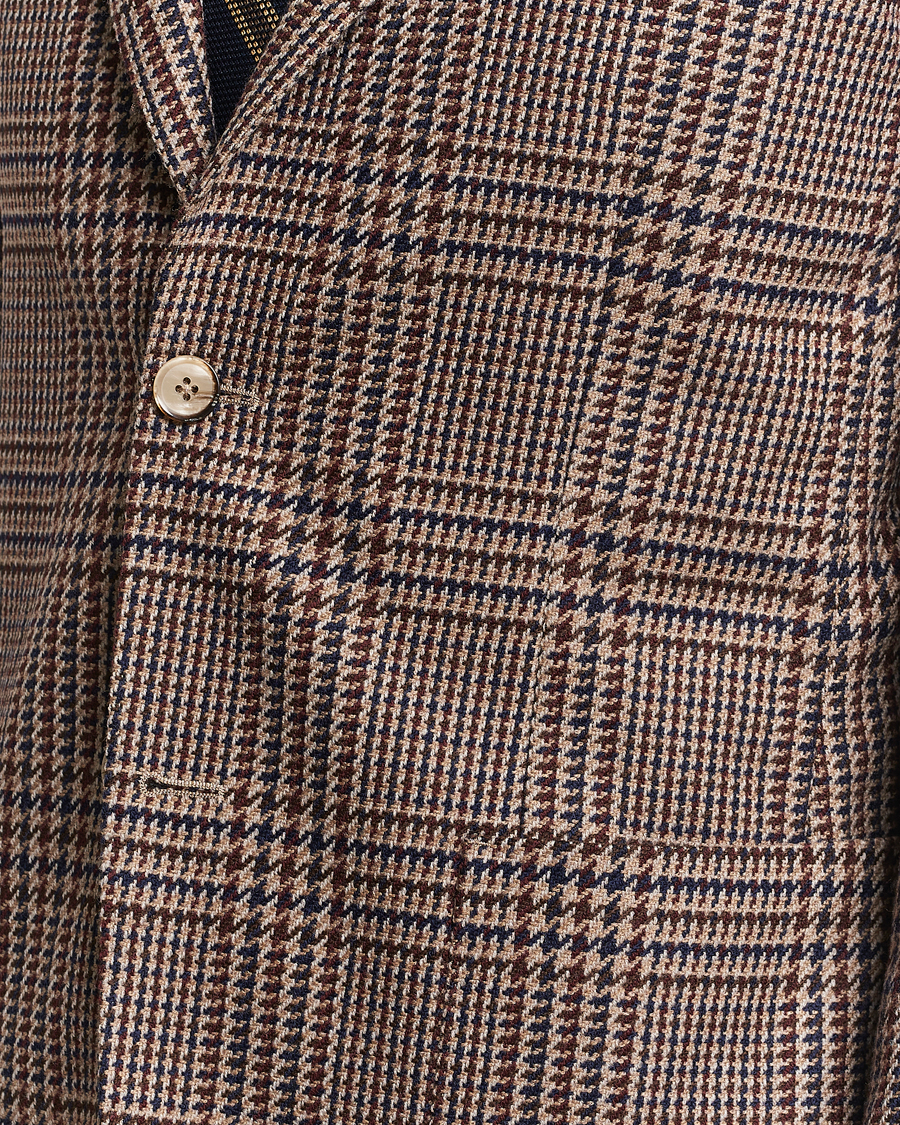 Herr | Kavajer | L.B.M. 1911 | Jack Regular Checked Wool Blazer Brown