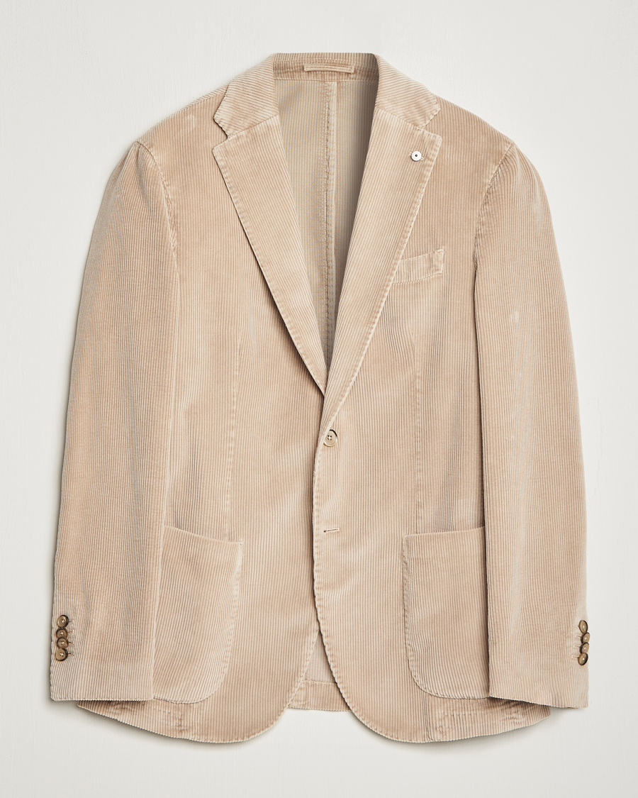 Herr | Kavajer | L.B.M. 1911 | Jack Corduroy Blazer Beige