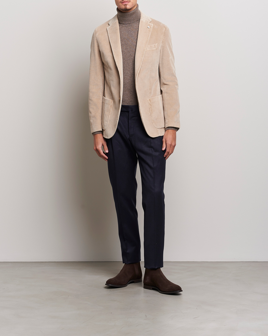 Herr | Kavajer | L.B.M. 1911 | Jack Corduroy Blazer Beige
