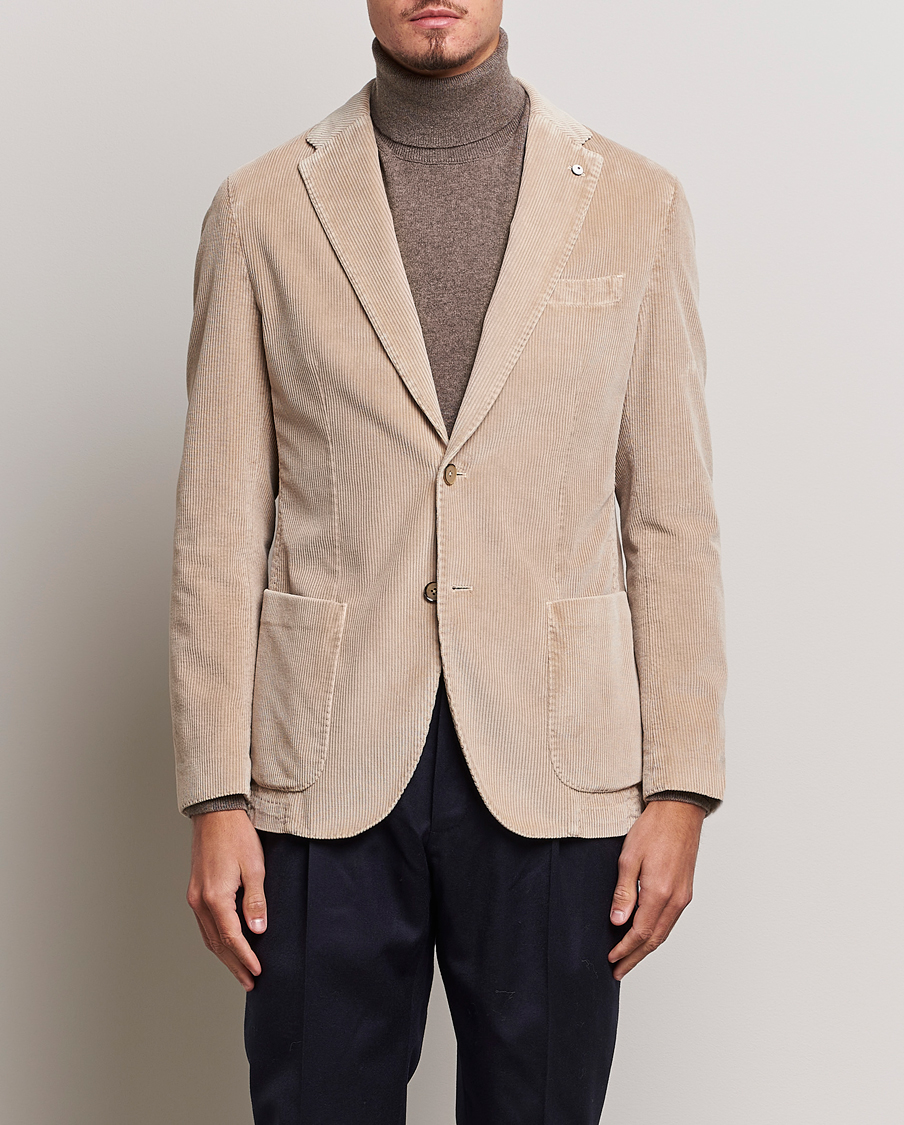 Herr | Kavajer | L.B.M. 1911 | Jack Corduroy Blazer Beige