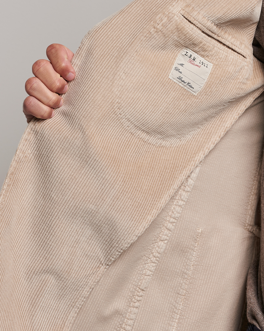 Herr | Kavajer | L.B.M. 1911 | Jack Corduroy Blazer Beige