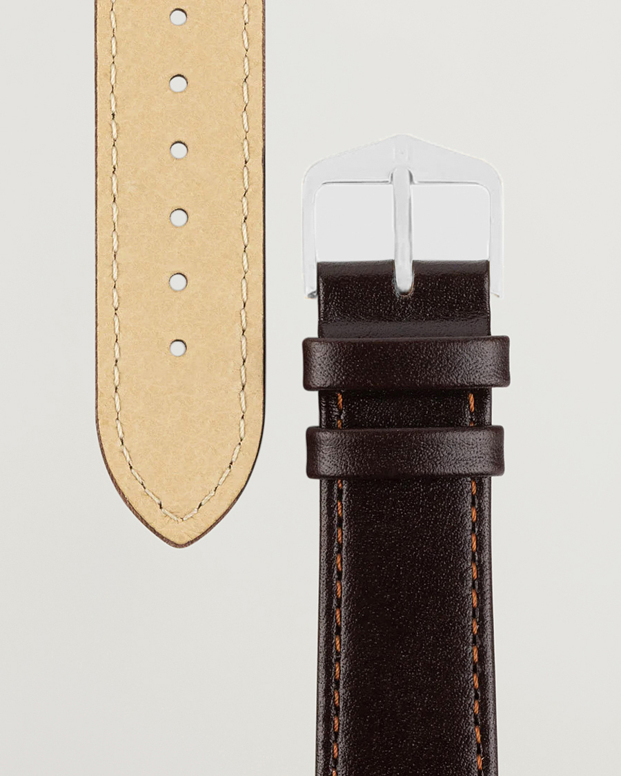 Herre |  | HIRSCH | Osiris Calf Leather Watch Strap Brown