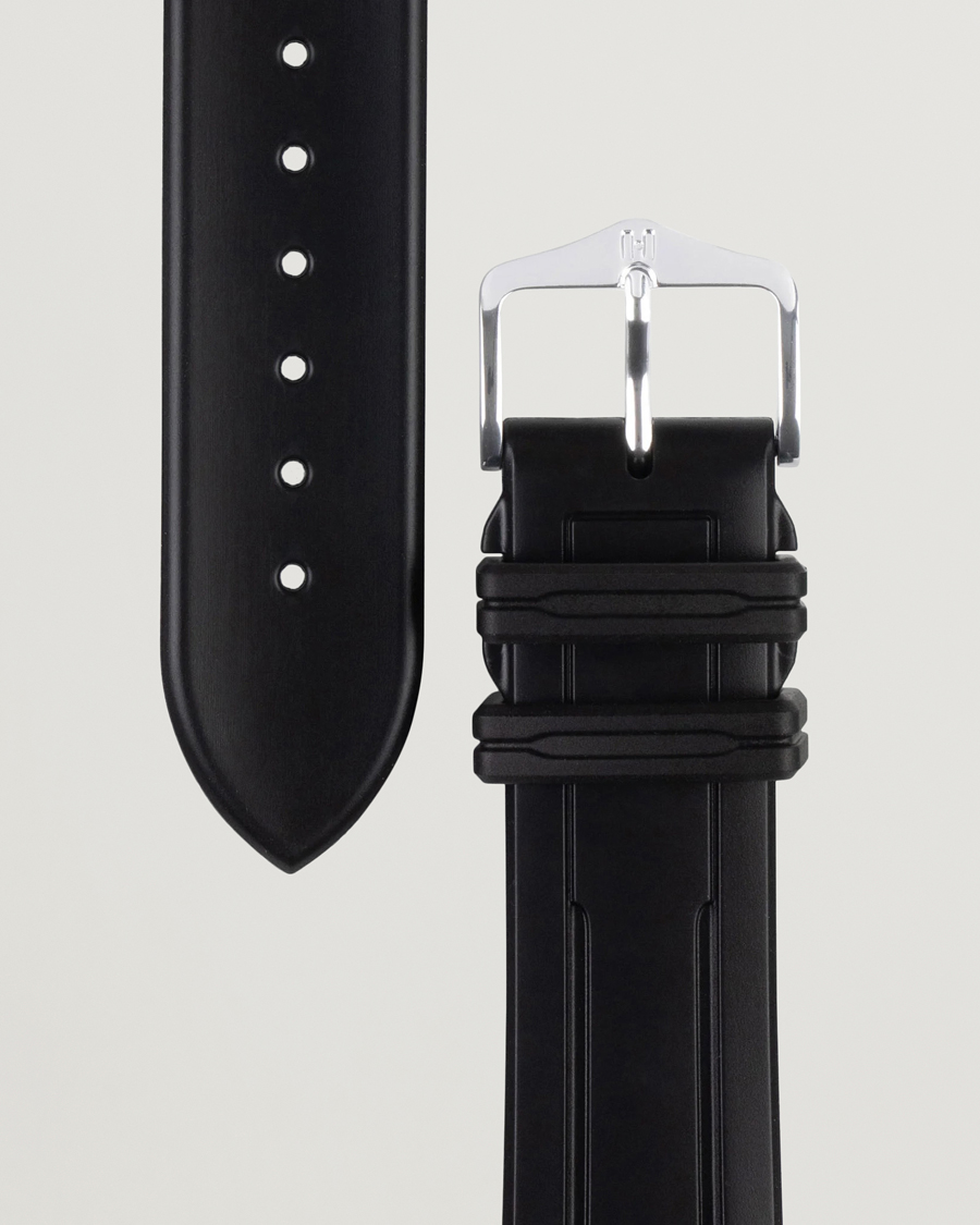 Herr |  |  | HIRSCH Hevea Rubber Watch Strap Black