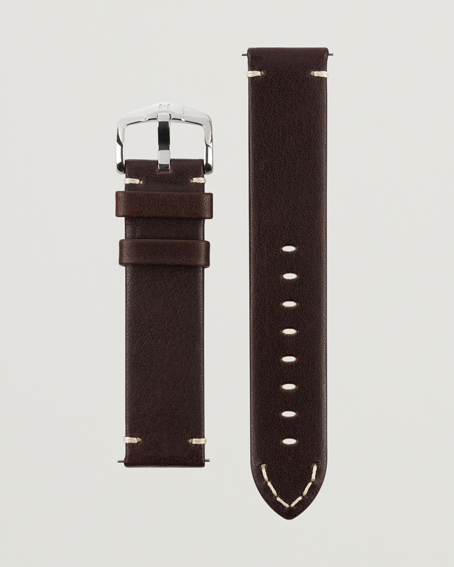 Herr | Klockarmband | HIRSCH | Ranger Retro Leather Watch Strap Brown
