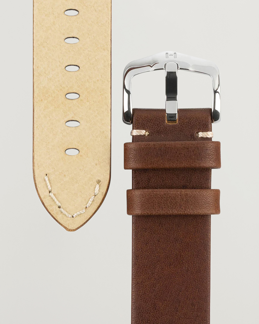 Herr | Lifestyle | HIRSCH | Ranger Retro Leather Watch Strap Golden Brown