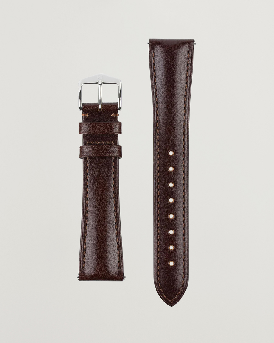 Herr | Klockarmband | HIRSCH | Siena Tuscan Leather Watch Strap Brown