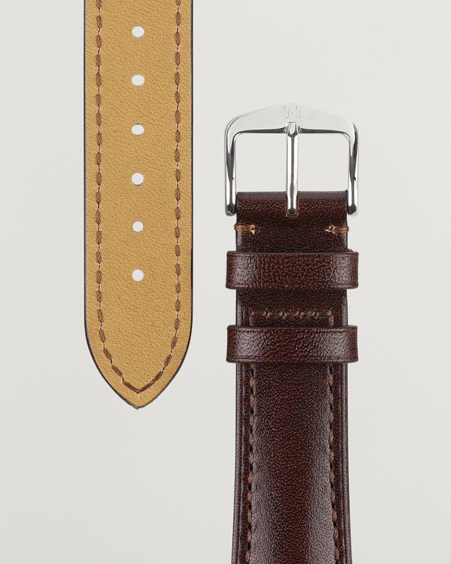 Herr | HIRSCH | HIRSCH | Siena Tuscan Leather Watch Strap Brown