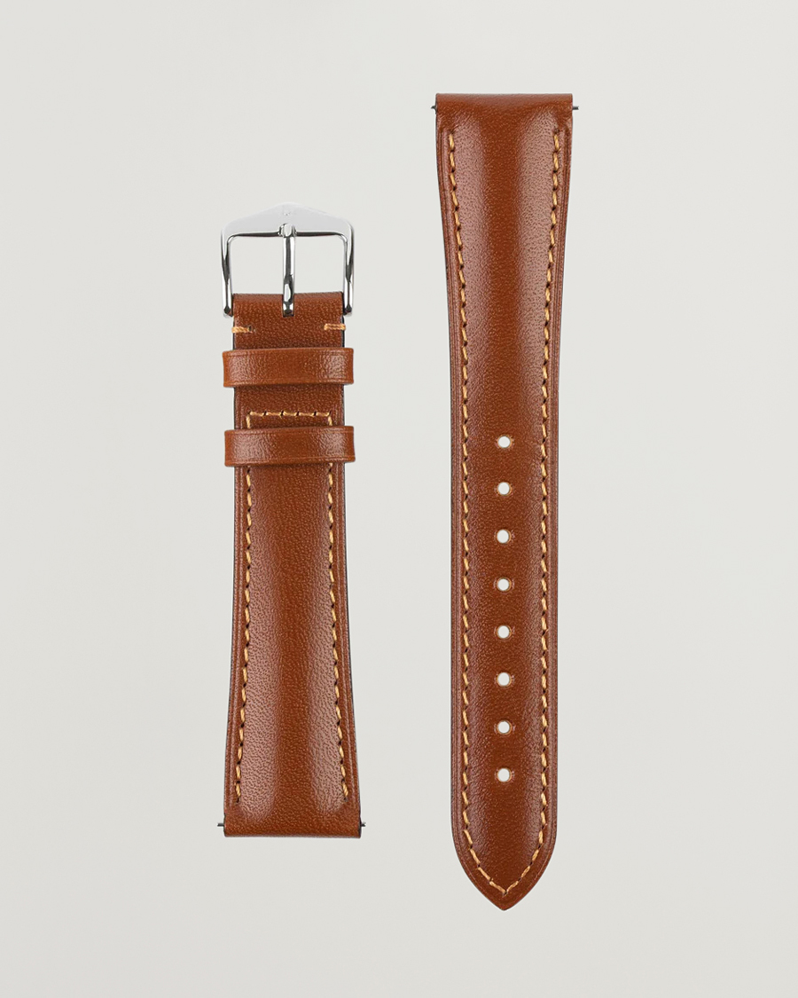 Herr | Klockarmband | HIRSCH | Siena Tuscan Leather Watch Strap Golden Brown
