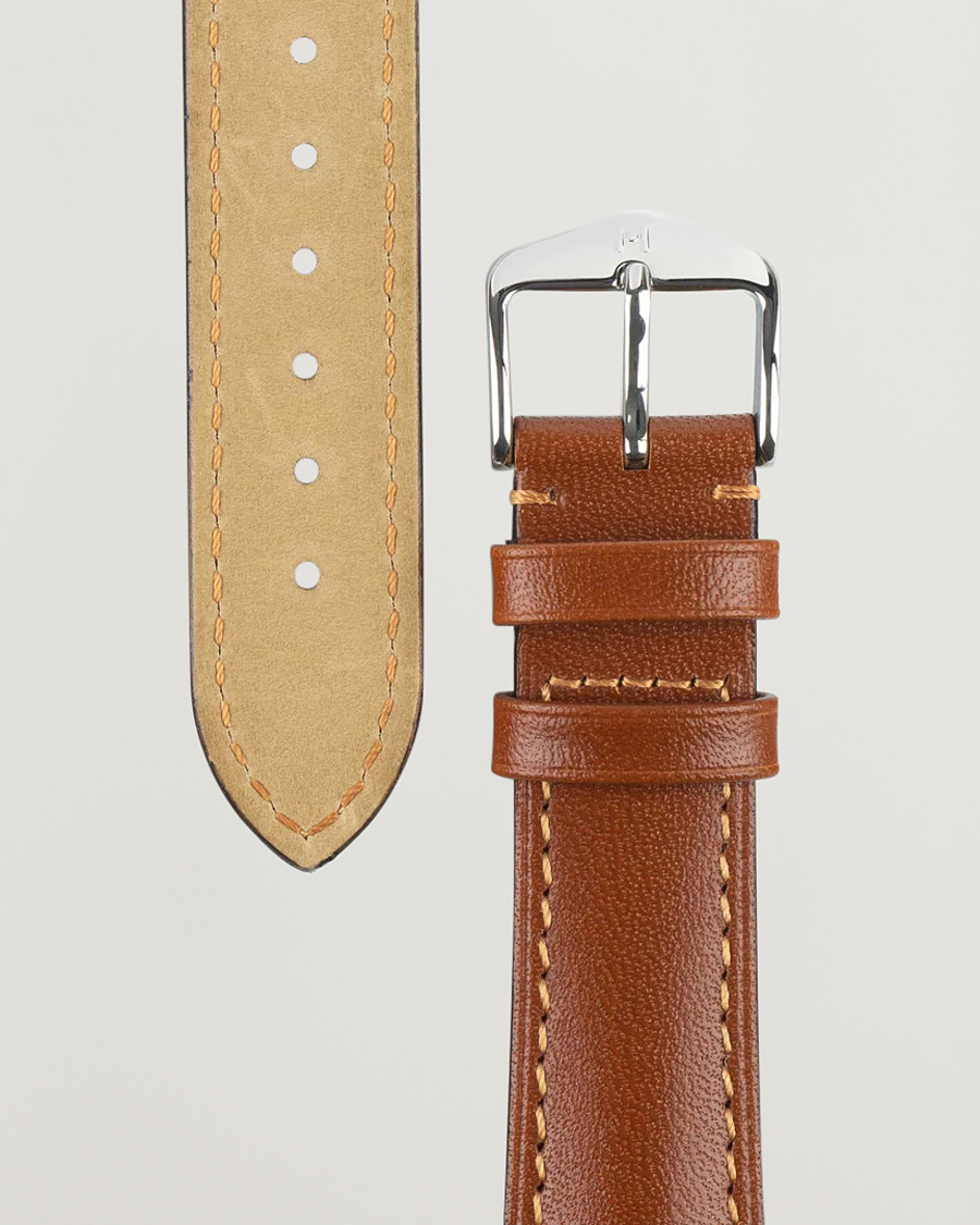 Herr | HIRSCH | HIRSCH | Siena Tuscan Leather Watch Strap Golden Brown