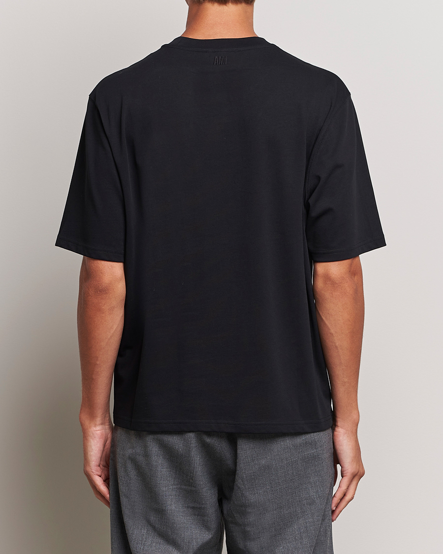 Herr | T-Shirts | AMI | Heart Logo T-Shirt Black