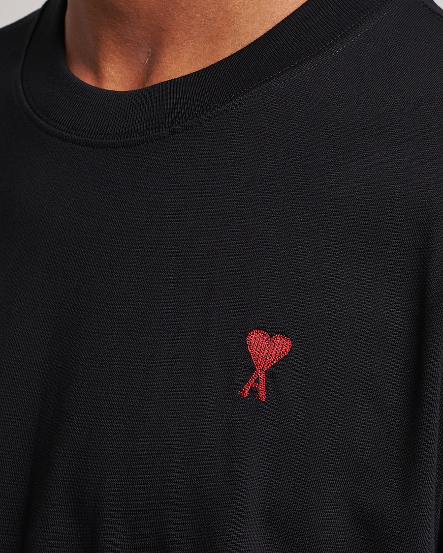 Herr | T-Shirts | AMI | Heart Logo T-Shirt Black