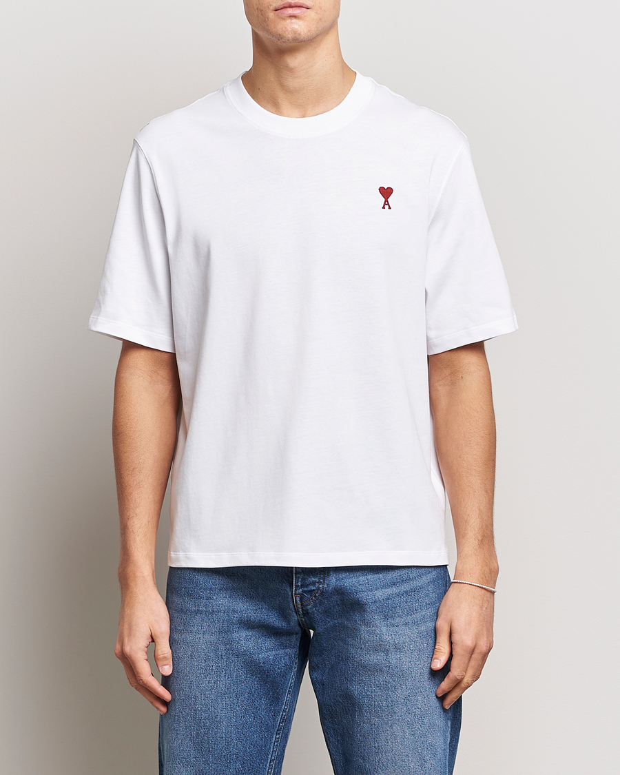 Herr | AMI | AMI | Heart Logo T-Shirt White
